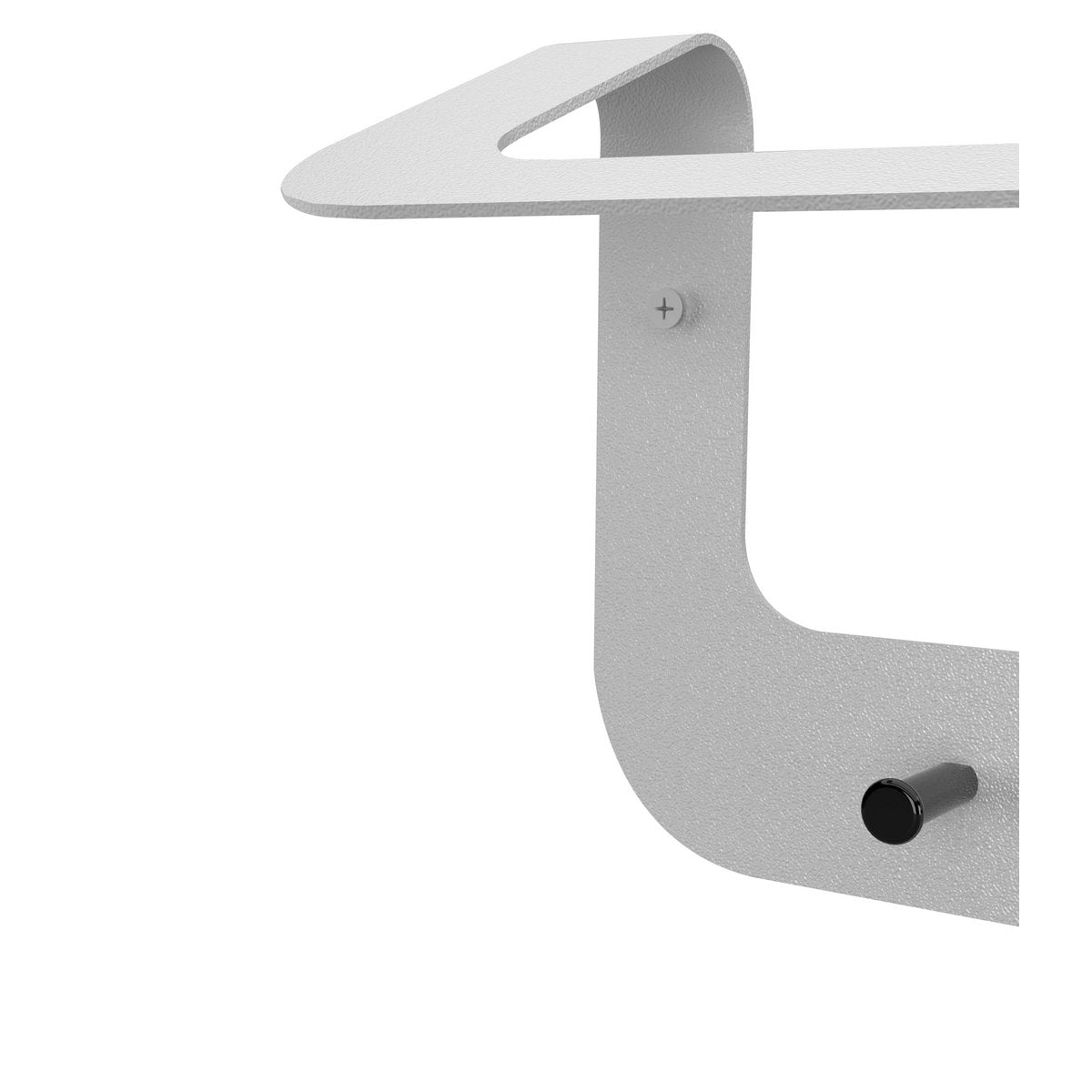 Gorillz Linea Wandkapstok - Wit, 10 Haken, Metalen, Opbergruimte