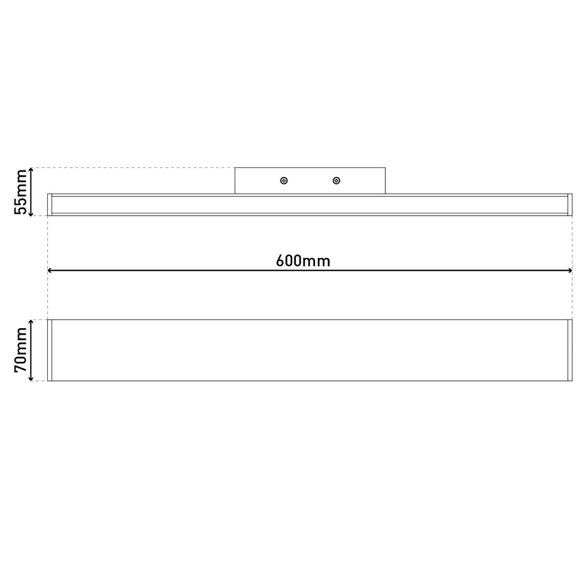 Näve LED Wandlamp Dubai 60cm Wit