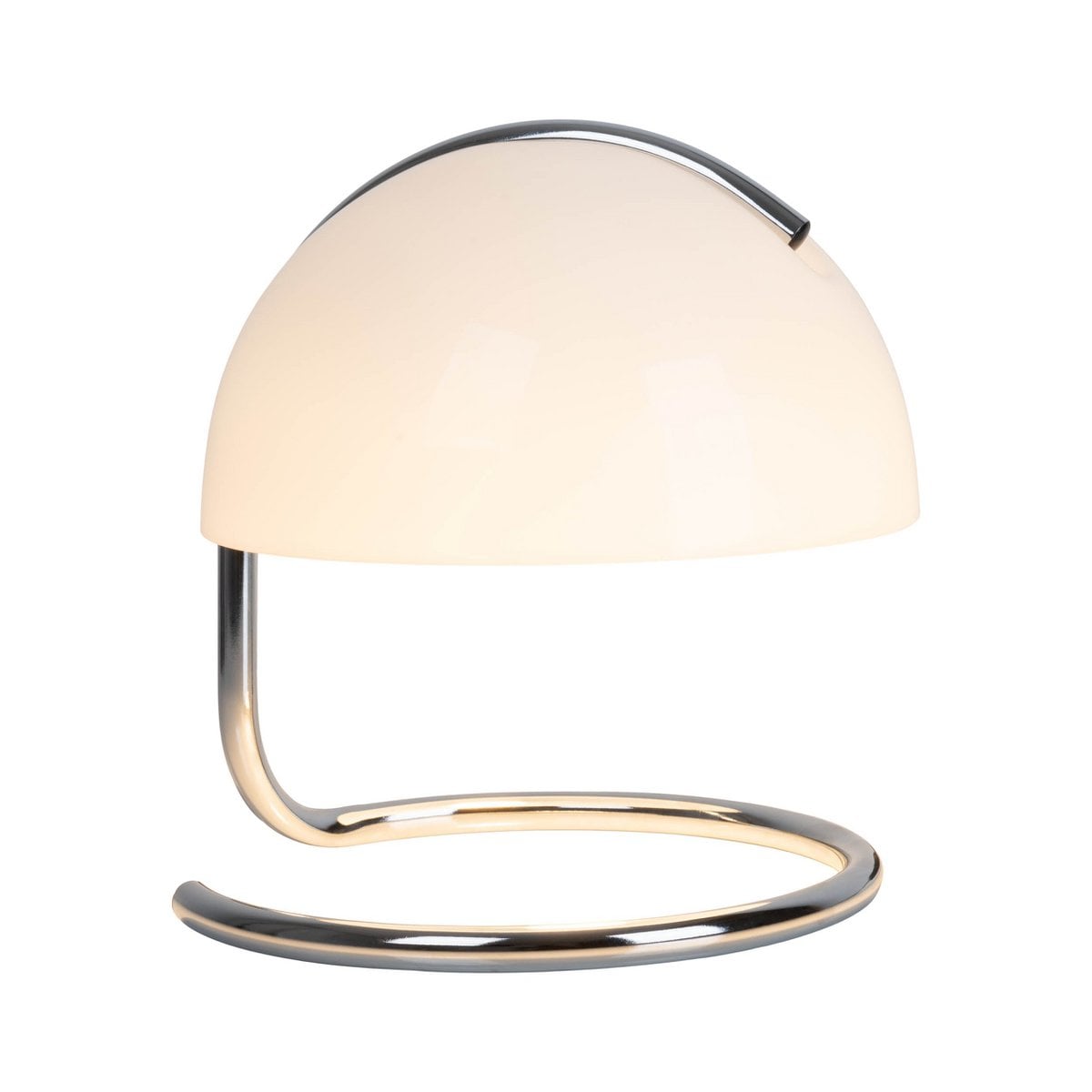 Tafellamp Burano wit Näve - 25cm metaal glas