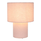 Tabellamp Fluffy Roze Tekstiel 31cm