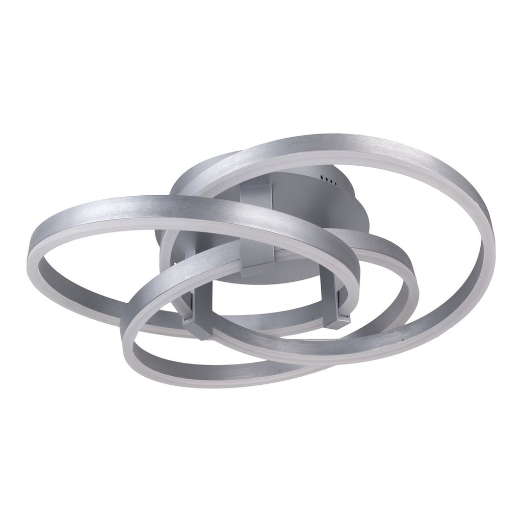 Näve Divora LED Plafondlamp 58cm Zilver Wit