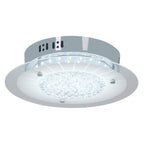 LED plafondlamp Chur - Kristaleffect Wit
