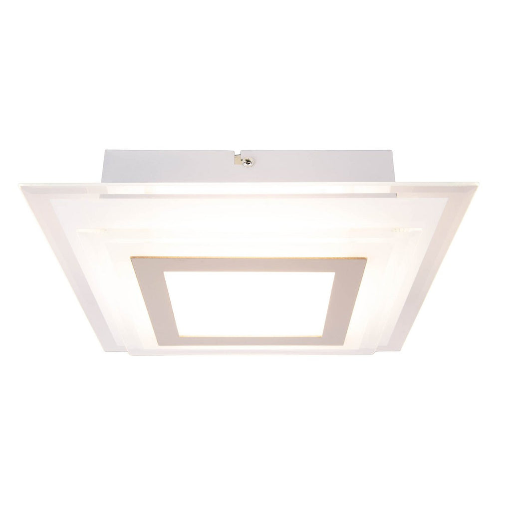 LED Plafondlamp Lucca 28cm - Näve Zilver