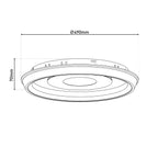 Näve LED-Plafondlicht EVA 49cm