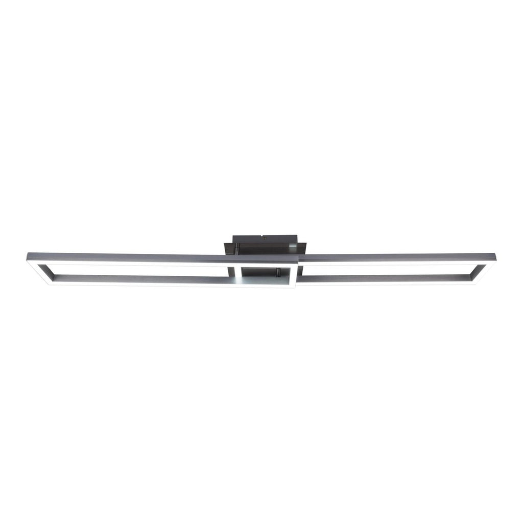 LED CCT-plafondlamp + RGB-backlight "Bantry" met veel functies, 115 cm lang, inclusief afstandsbediening