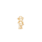 Gouden polyresin aap beeldje 'de legende' - 11x7x19cm