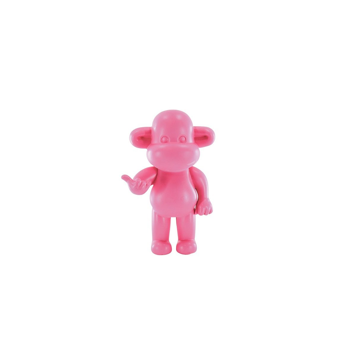 Legende Aap Beelden - Roze - 11x7x19cm Polyresin