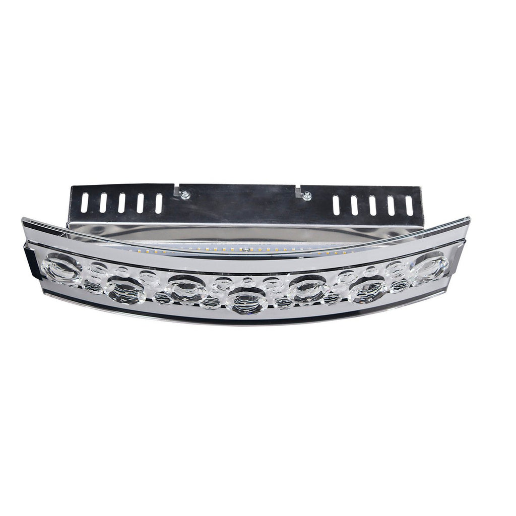 Näve Wandlamp Chrome Metaal Glas 35cm LED