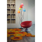 Näve Leuchten Blauwe Vloerlamp 163cm - Design met Paraplubakken
