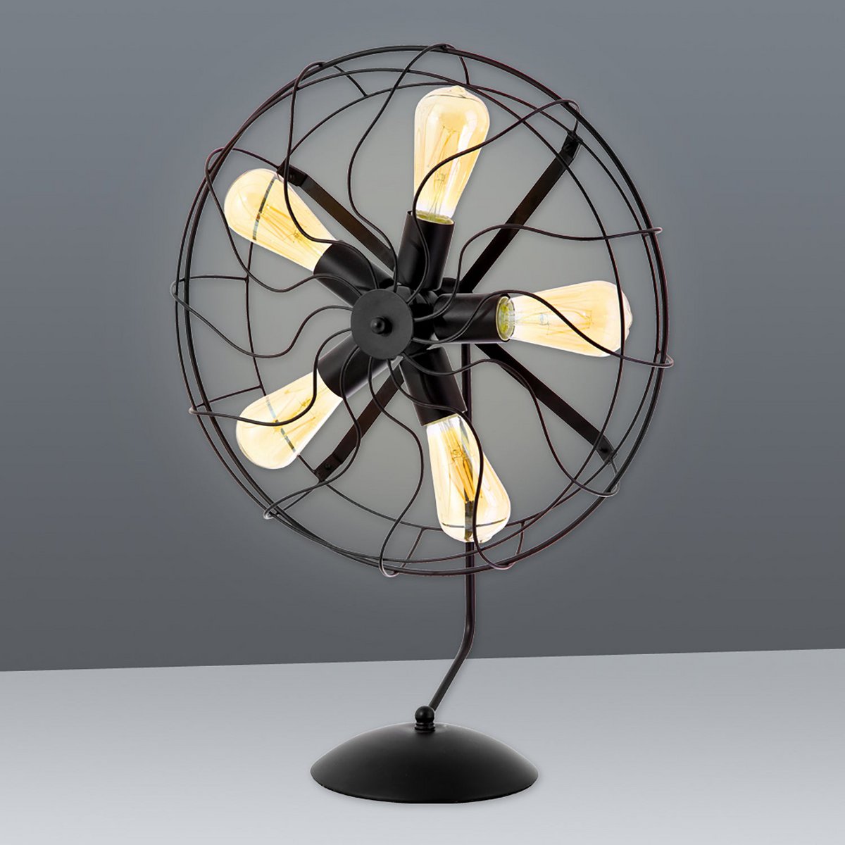 Näve Leuchten Alex Tafellamp - Zwart 64cm