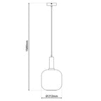 Näve Fumo Hanglamp - Zwart 150cm