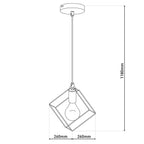 Näve Canto Hanglamp Zwart-Goud 26cm