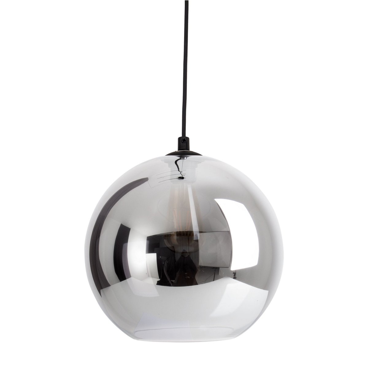 Näve Vaso Hanglamp Rookglas Antraciet 25cm