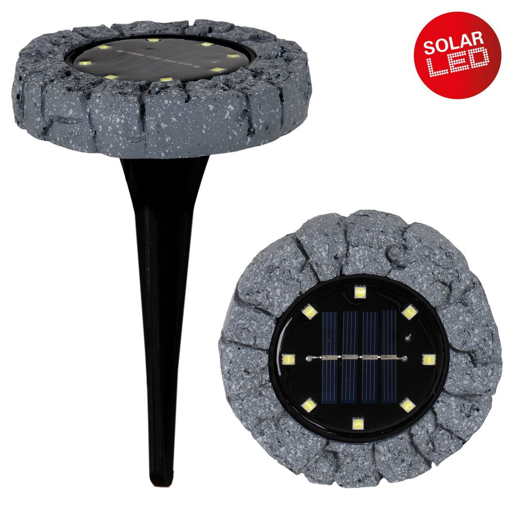 Näve Kian Solar Grondspot Set 3 Stuks - Grijs Warmwit