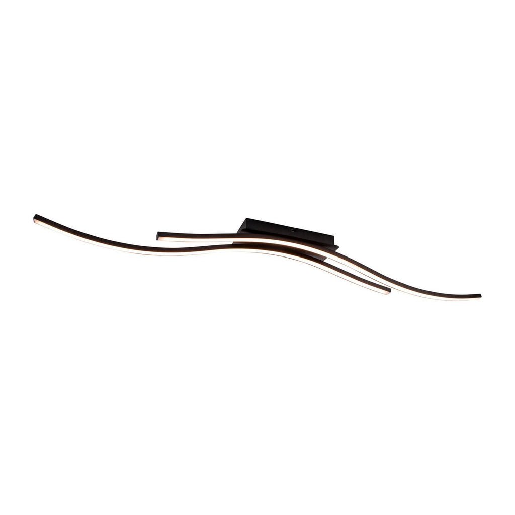 Näve Onda LED Plafondlamp 96cm Zwart