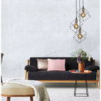 Canto Hanglamp 3-Vlammig Zwart Goud E27 39cm