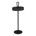 LED -batterijlamp magnetisch "Ella" voor buiten en binnen, gemaakt van metaal en plastic in zwart, 35 cm hoog