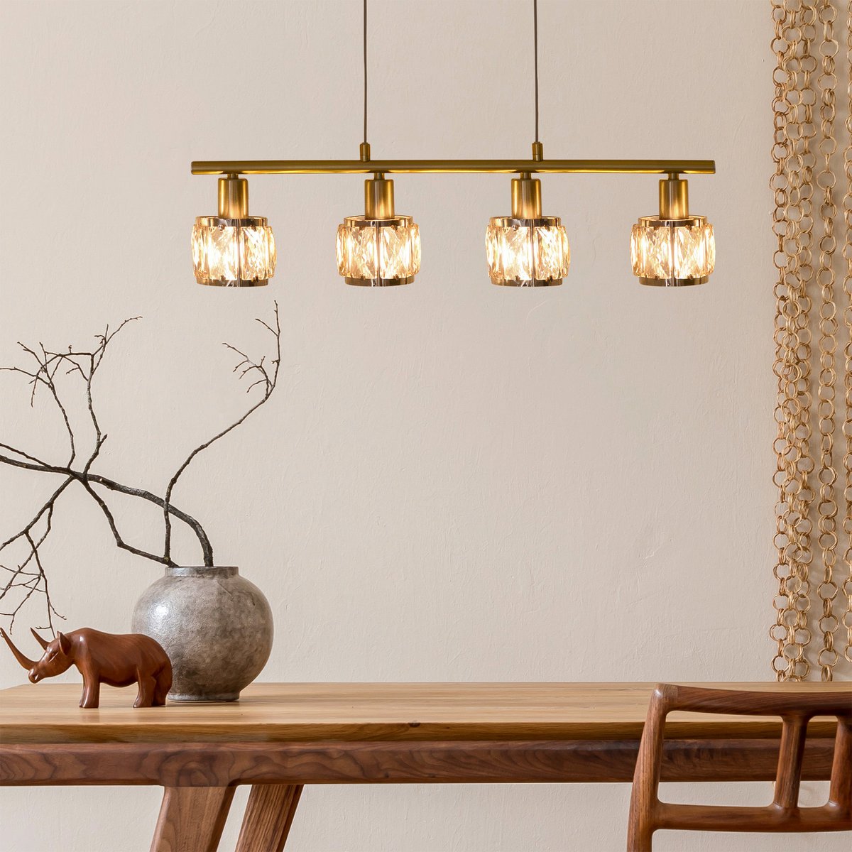 Näve Josefa LED Hanglamp E14 60cm Warm Wit