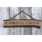 LED-decoratielamp "Welkom" 60cm Beige