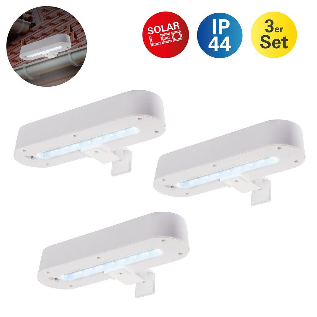 LED Solar Tuinlamp Näve Set 3-delig Wit