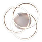 Näve Divora LED Plafondlamp 58cm Zilver Wit