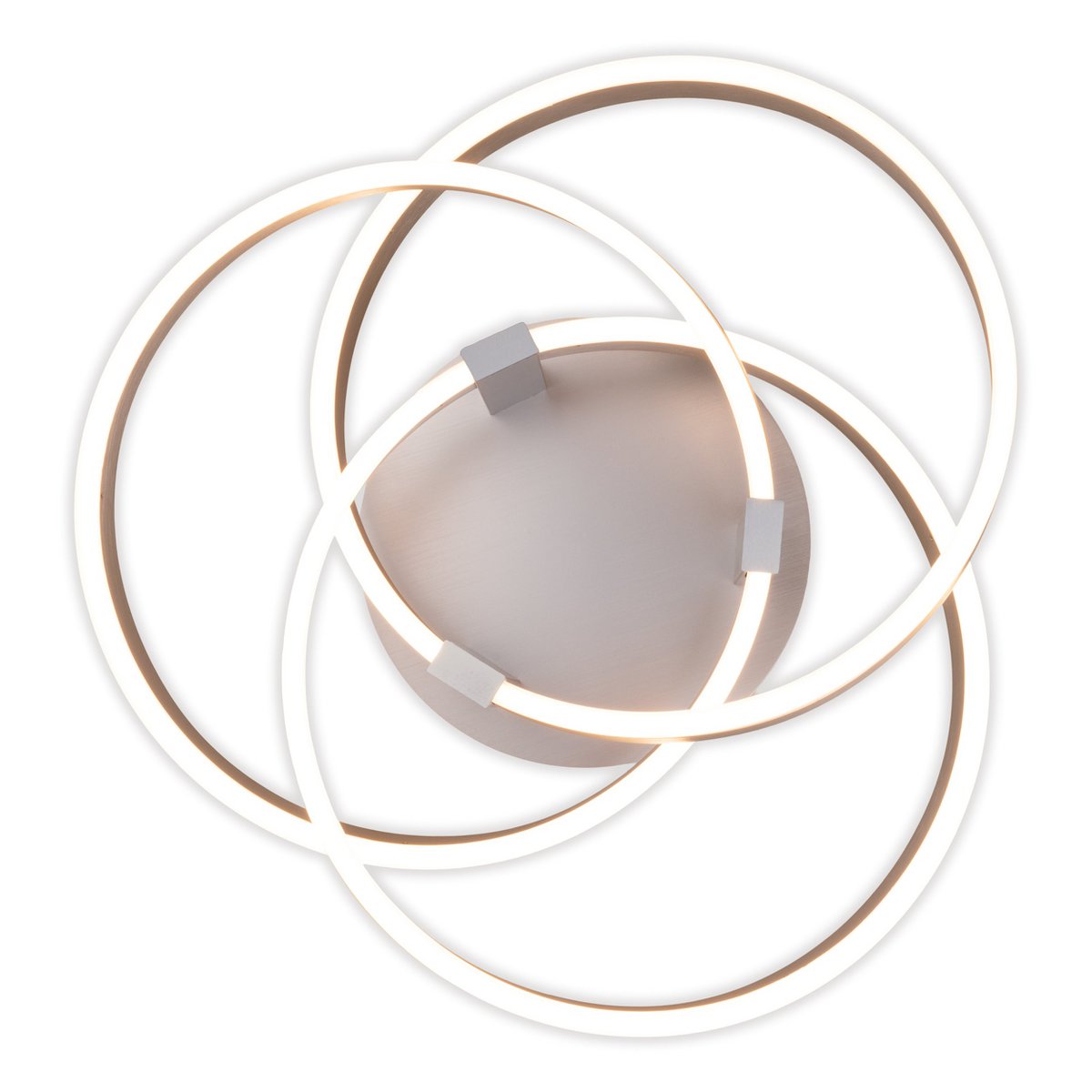 Näve Divora LED Plafondlamp 58cm Zilver Wit