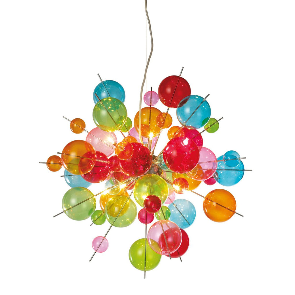 Hanglamp Explosie - 65cm Metaal Glas G9