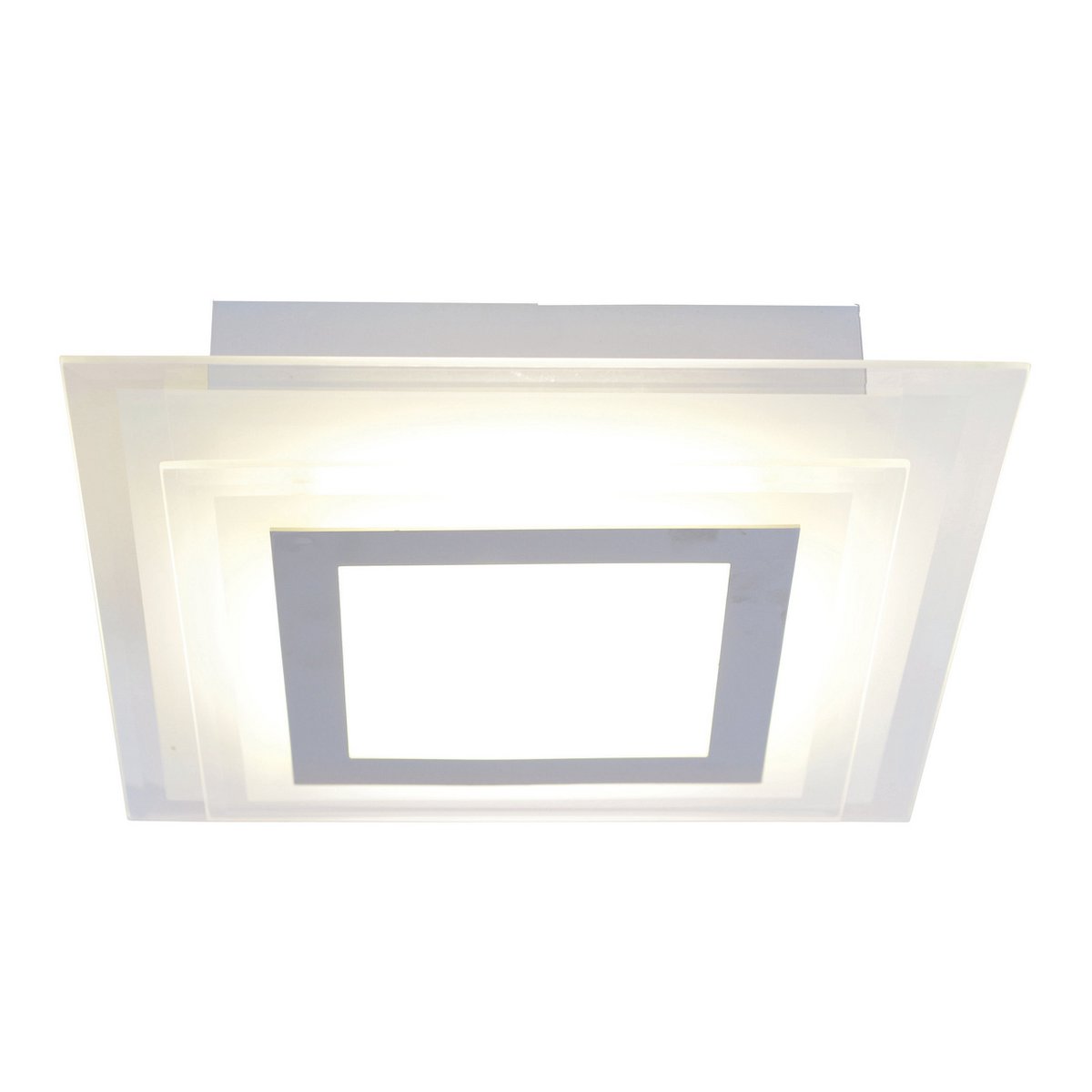 LED Plafondlamp Lucca 28cm - Näve Zilver