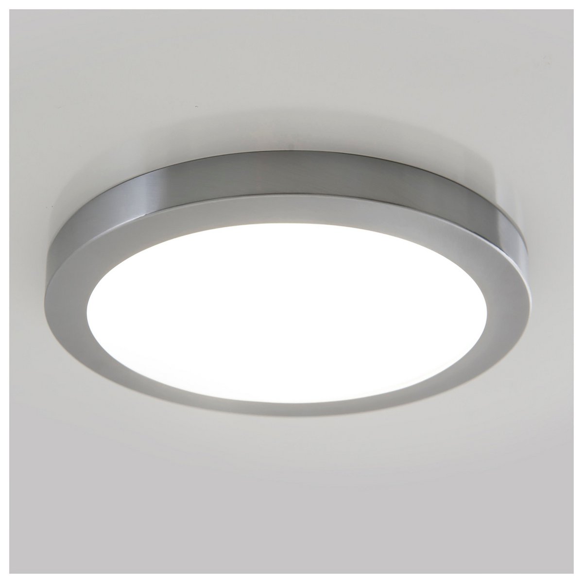 Näve Bonus LED Plafondlamp - Chroom/Wit 22,5cm