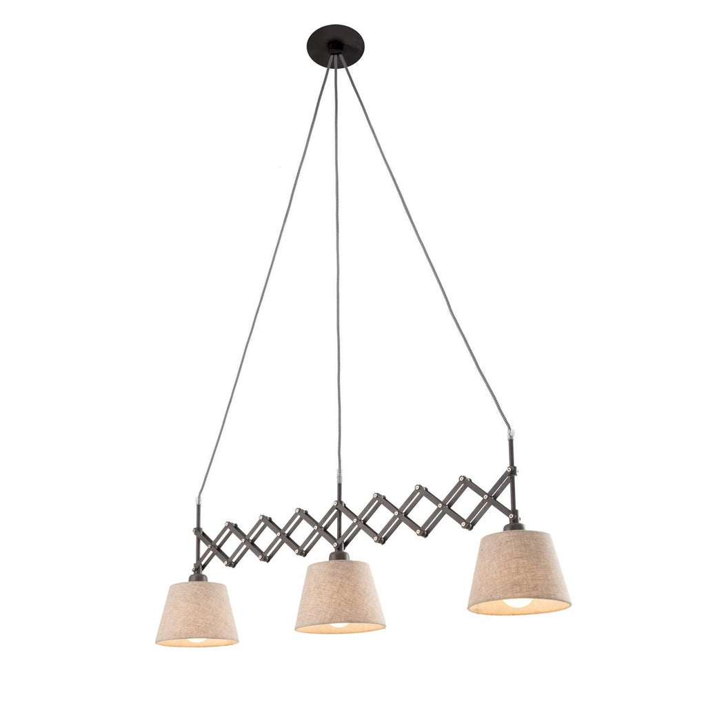 Näve Adrienne Hanglamp Schaarlamp Bruin 52-100cm