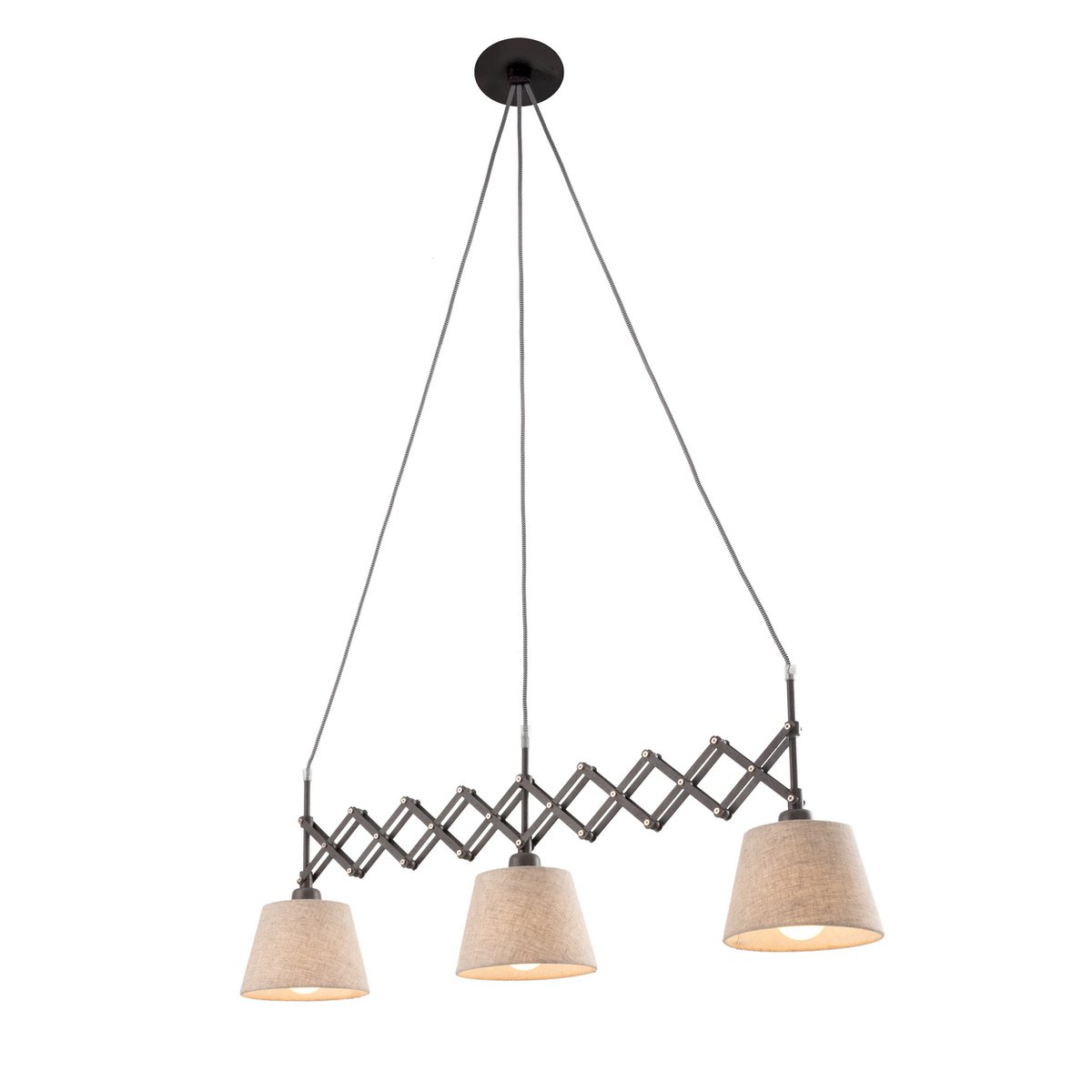 Näve Adrienne Hanglamp Schaarlamp Bruin 52-100cm