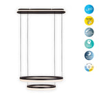 Näve Circulo LED CCT Hanglamp - Zwart 60cm