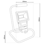 Näve Baro LED Buitenlamp - Zwart 750lm