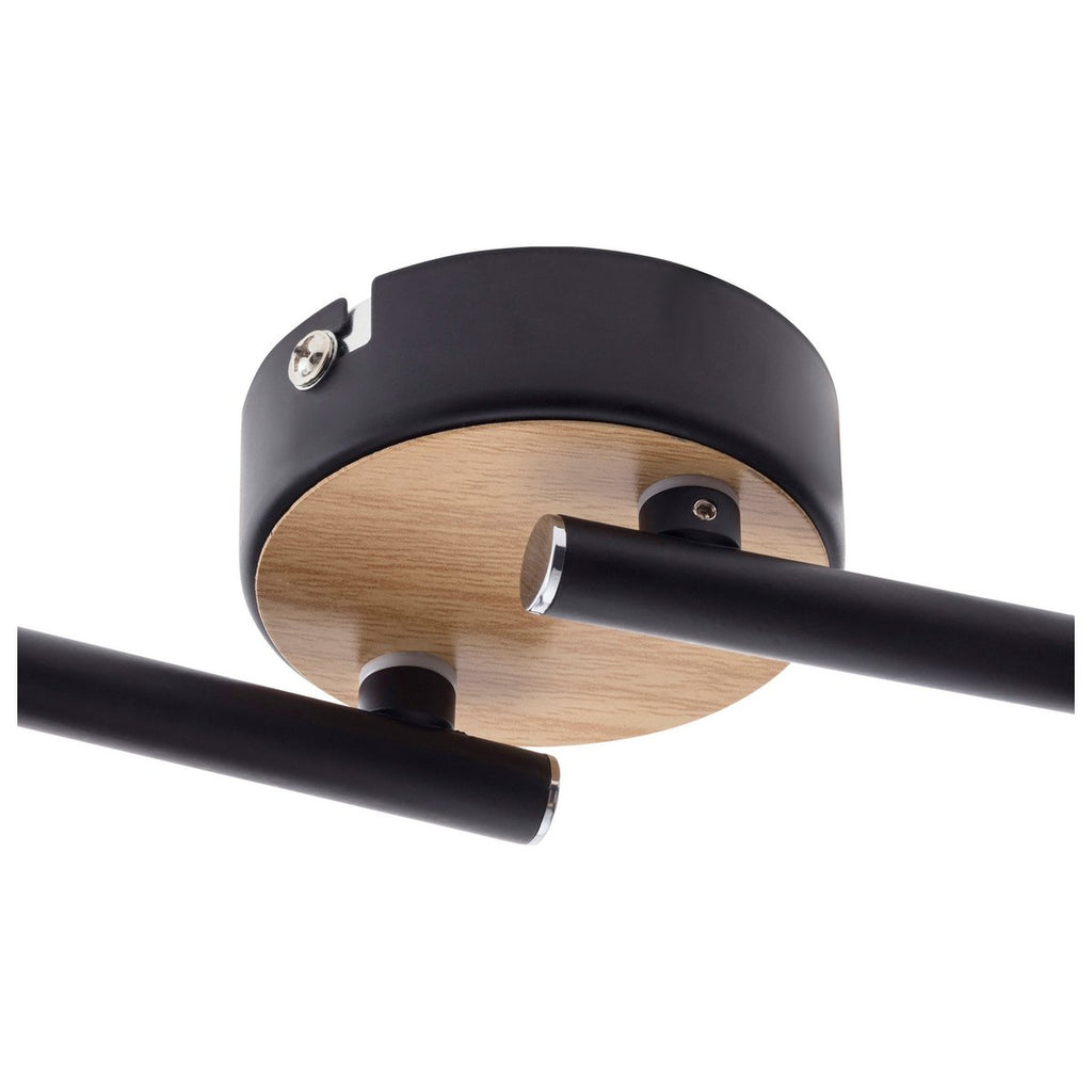 Näve Fumoso Plafondlamp - Zwart Rookglas 80cm