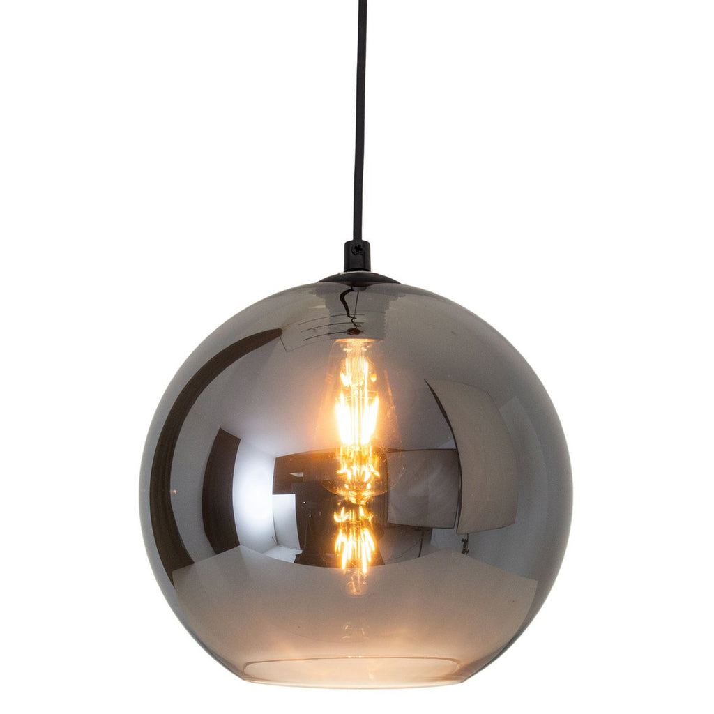 Näve Vaso Hanglamp Rookglas Antraciet 25cm