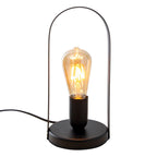 Metalen tafellamp "Faro" h: 28.5cm zwart