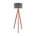 Filco Staande Lamp - Hout 147cm Grijs Bruin