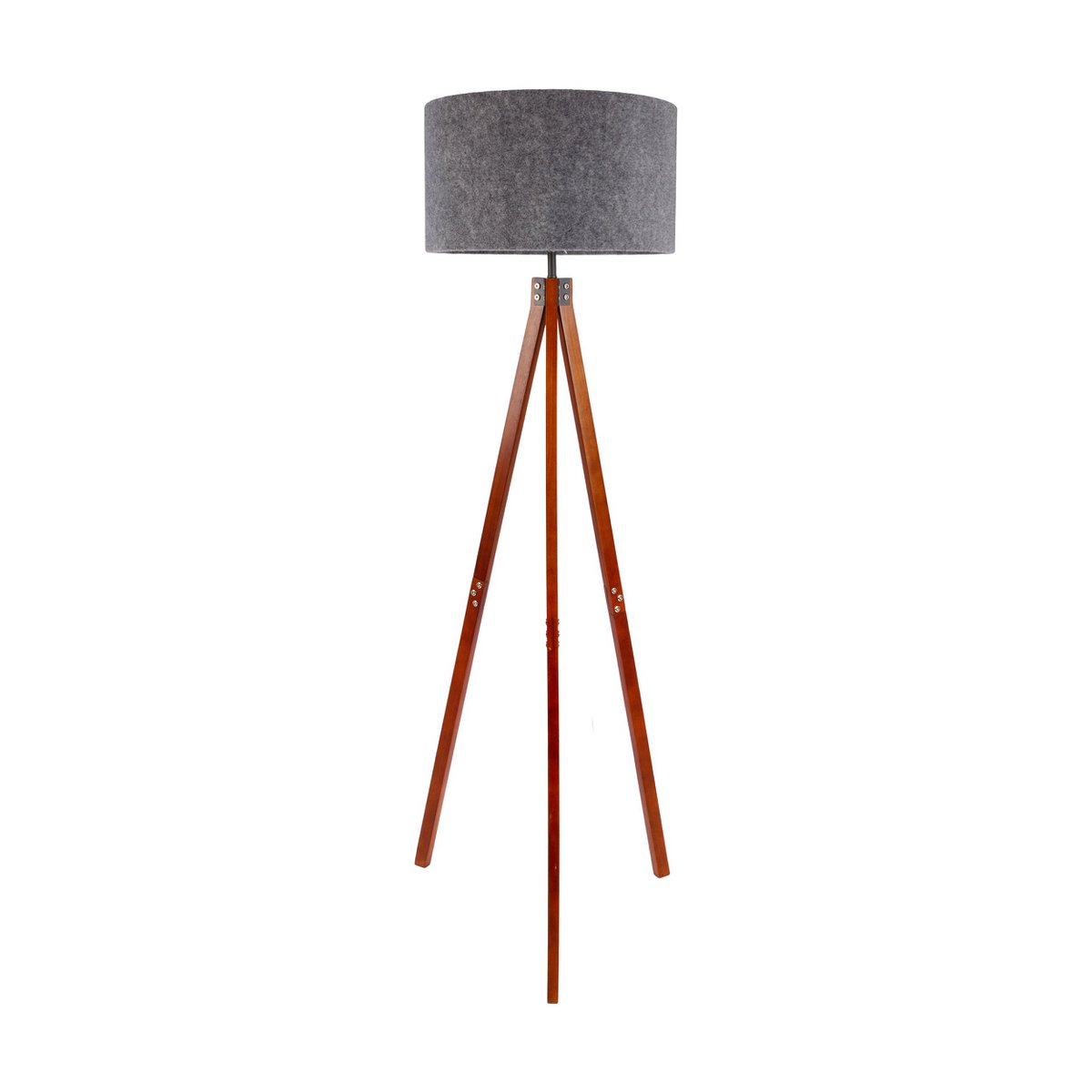 Filco Staande Lamp - Hout 147cm Grijs Bruin