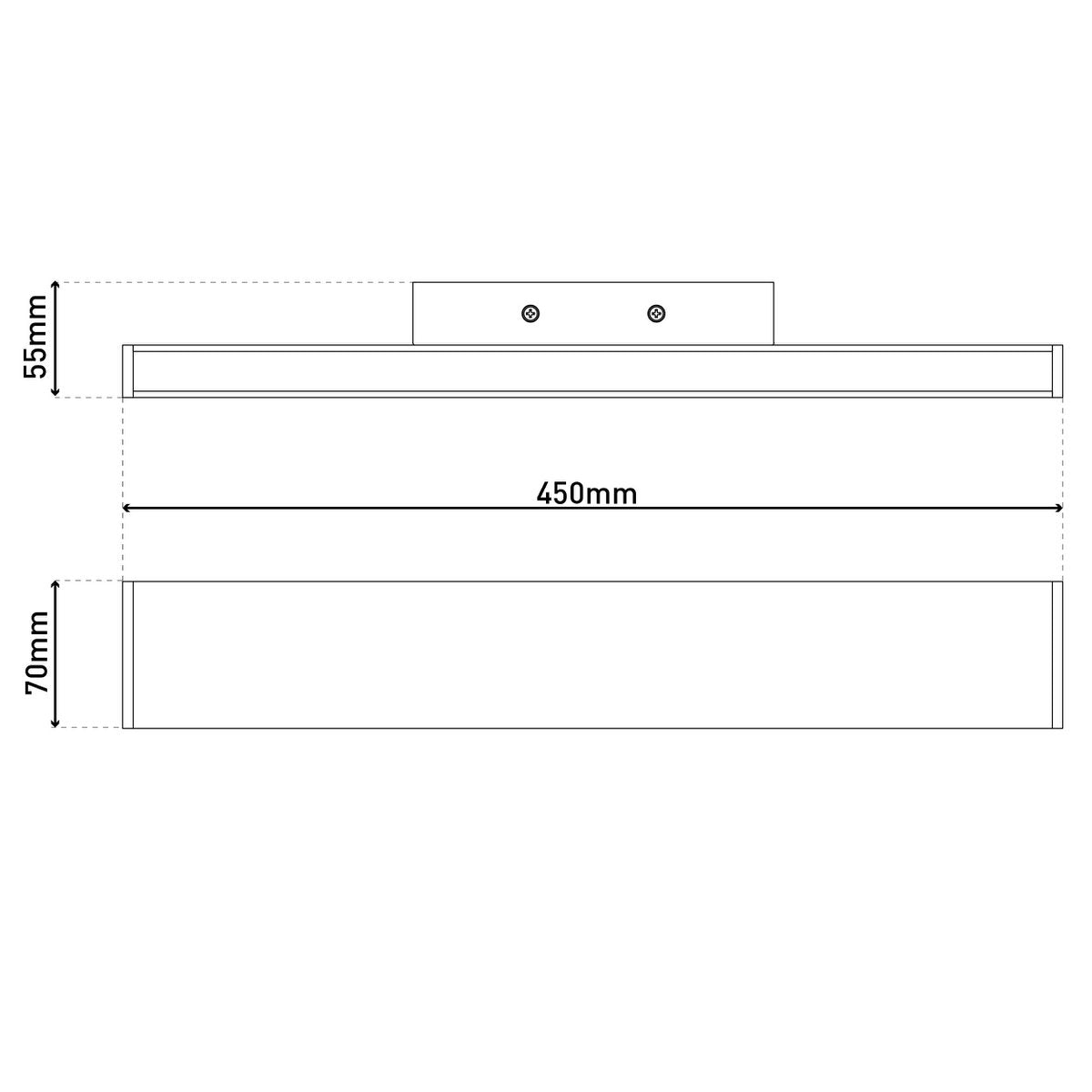 Näve Dubai LED Wandlamp 45cm Aluminium