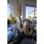 Gouden visvaas 20x12.5x32.5cm Aulica - Aluminium