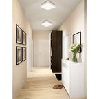 LED -plafondlamp "Trondheim" met sensor, 25 x 25 cm, met stevig gebouwd -in LED