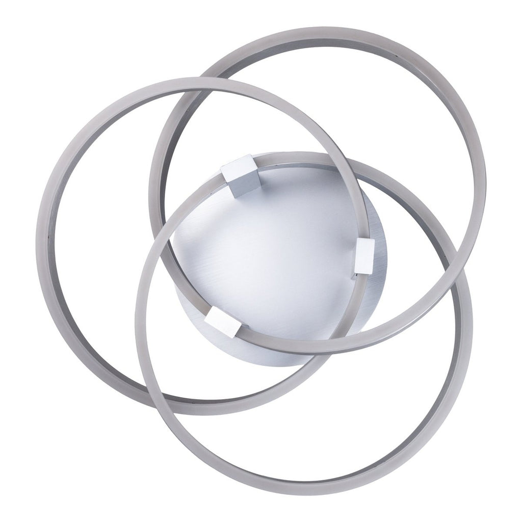 Näve Divora LED Plafondlamp 58cm Zilver Wit