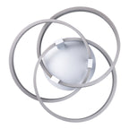 Näve Divora LED Plafondlamp 58cm Zilver Wit