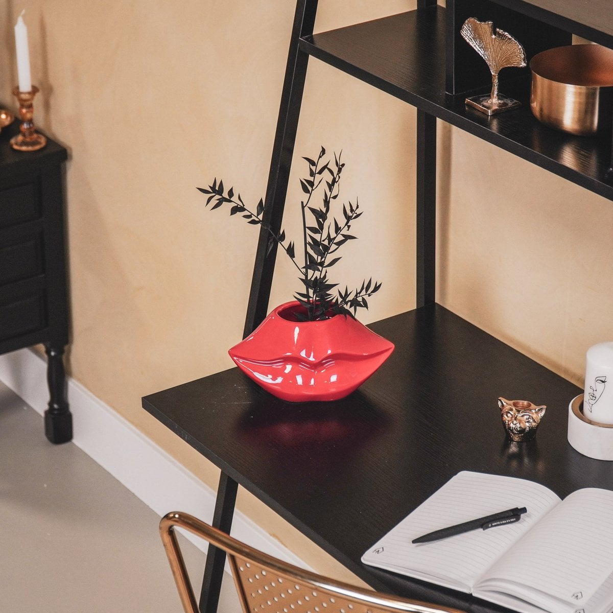 Keramische Pot - Rood - 21x19x11cm