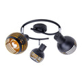 Näve Casco 3-Spot Muur/Plafond Rondel - Zwart Goud