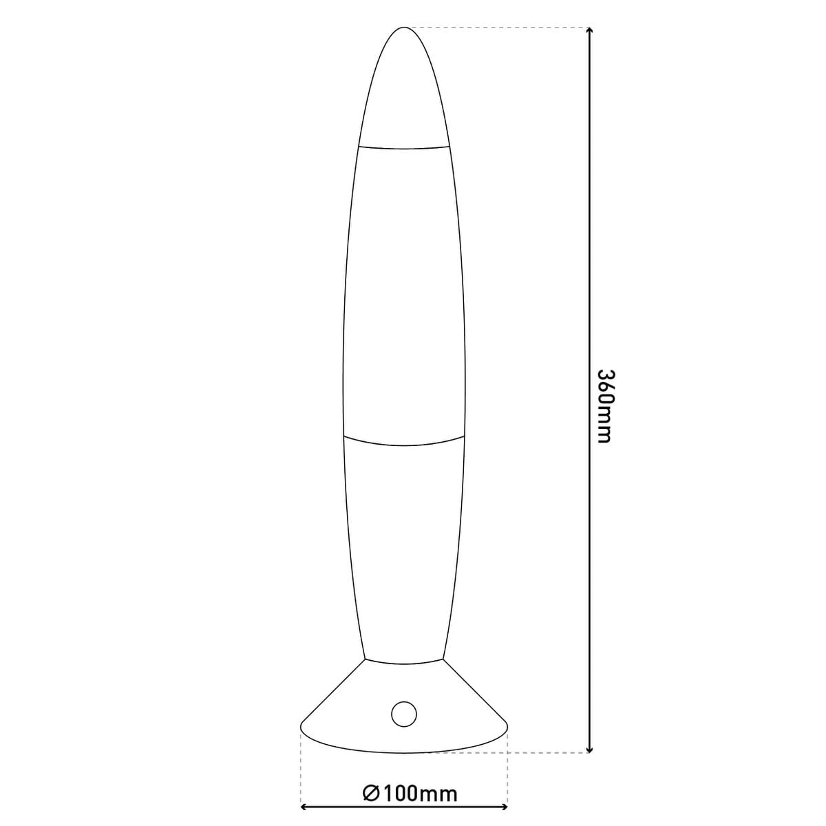 Näve Tornado LED Tafellamp - Wit 36cm