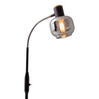 Näve Fumoso Vloerlamp Zwart 150cm Glas