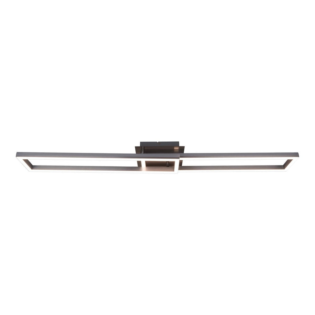 LED CCT-plafondlamp + RGB-backlight "Bantry" met veel functies, 115 cm lang, inclusief afstandsbediening