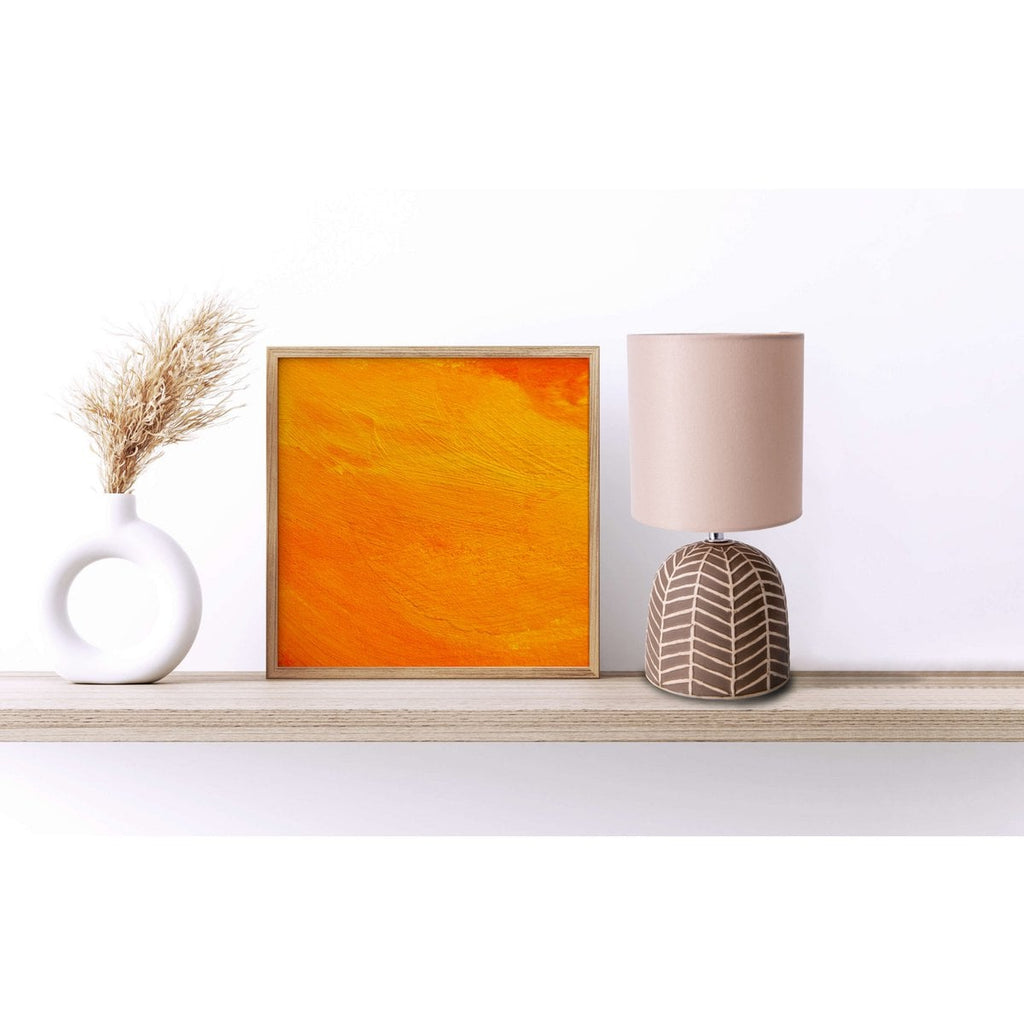 Keramische tafellamp Folio Bruin E14