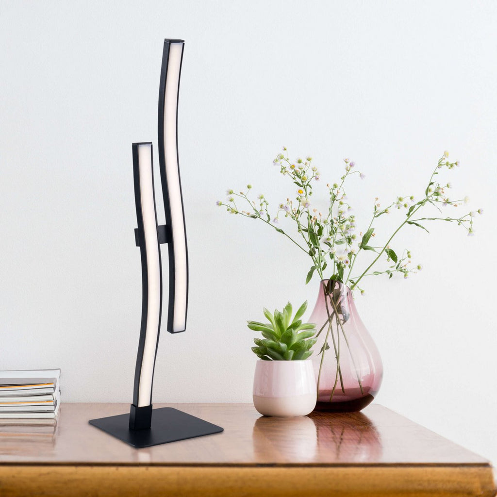 Näve Onda LED-Tafellamp 44cm Zwart